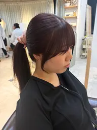 前髪縮毛矯正✨️