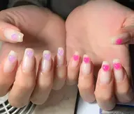長さ出し10本💅🩵 ワンカラー・グラデーション・フレンチ(オフ込み)