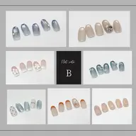 《hand》定額デザインB/ フルデザイン➕丁寧ケア込み【初回ジェルオフ無料】【リピート様】→¥8800