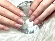 ✨ミニモ学割限定💕 人気♪ガラスフレンチ ¥8250→¥7690 ✨小さいストーン両手2本まで無料