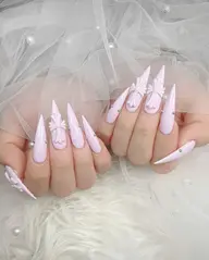 【10本長さ出しチップ】ワンカラー＋パーツ付け放題🌸デザイン持ち込OK 💅 14950 -> 12950