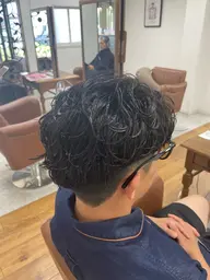 メンズカット+ケアパーマ