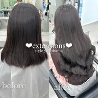 ⚠️5月限定‼️夏に向けてイメチェン！🎀【ワンカラー+シールエクステ80本付け放題🙌🏻💞】(馴染ませカット付き)