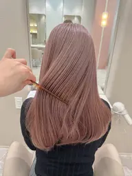 【平日限定💗色素薄めカラー】リタッチブリーチ+カラー