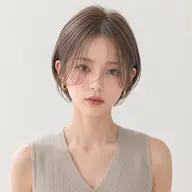 【乾かすだけでまとまる】大人のショートボブ+透明感カラー