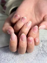 ハンドオフ込み🌱チークマグネットネイル💕