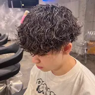 【🔥贅沢ケアクーポン‼️】メンズカット➕パーマ➕髪質改善トリートメント🧴ダメージケア&ツヤ感UP💎