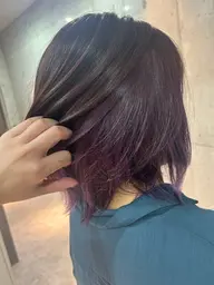 【おしゃれなインナーカラー】インナーブリーチ+インナーカラー+全体カラー