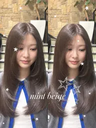 【トレンド⟡.·*.】 one color + layer cut +treatment °・*:.。.☆