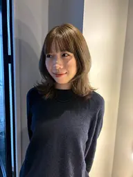 【30%オフメニュー◎ミニモ学割】ブリーチなしダブルカラー/カット