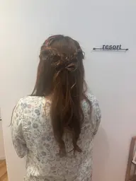 【ハーフアップアレンジ🎀】ライブや結婚式にもおすすめです❤︎