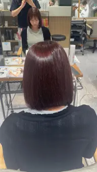 【minimo限定U30】🌸 暖色ワンカラー(ピンク / レッド / オレンジ系)+LOAトリートメント