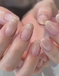 【ハンドネイル】ラメグラデーション ベース無し