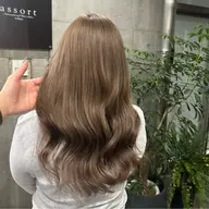 [ダブルカラー]🩶ブリーチ(ケアブリーチ、リタッチ◎)＋カラー+クイックトリートメント