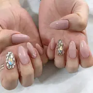 スカルプチュア+ジェルネイル(左右デザイン違い、または敷き詰め希望の場合プラス1,100円となります)
