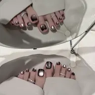 【foot】水光マグネット/フレンチ/カラーグラデーション(ベービーブーマー)/チーク/マグネットフレンチ★オフなし