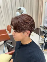 「メンズ限定/似合わせカット＋ケアカラー🎨＋トリートメント新生活におすすめ/ワンカラー/ブリーチなし
