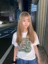 ブリーチカラー カット 髪質改善トリートメント付き