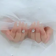 🩷チップ長だし🩷ワンカラーorラメグラ➕2個パーツ