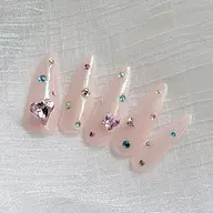 【オフなし】流行中♡定額プラン:宝石nail