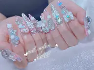 💗150分やり放題コース💗姫ネイル/地雷ネイル/持ち込み全部OK！❤️‍🔥 ゴージャス盛り放題！