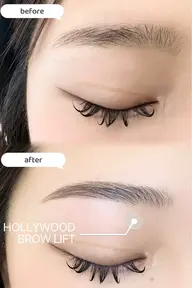 ハリウッドブロウリフト🎀※ワックス込み【眉毛カット、ピーリング等、レチノールNG】