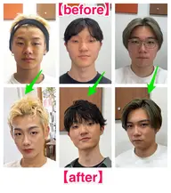 【メンズ限定】ヘアセット+メイク+眉カット付き