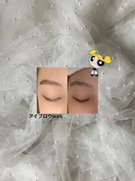 【アイブロウ🧚🏻ふんわりナチュラル】眉毛ワックスメイク仕上げあり ¥4980