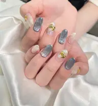 【オフなし⠀】90分持ち込みデザインコース(ワンカラー、グラデ、ミラー、3色以内のニュアンス、チークネイル等のベース✨)