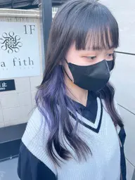🩷ケアブリーチ込み🩷[さりげなく見せたい！全体ブリーチは怖い方におすすめ♪]インナーカラー☆