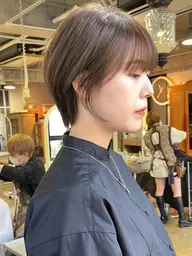 (7月クーポン)小顔ショートカット✂️+ミルボントリートメント✨その人に合ったスタイルをご提案!