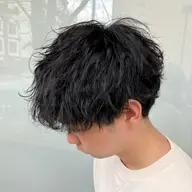 【人気No.1】メンズカット+波巻きパーマ