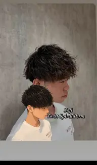 メンズカット✂️➕ツイストスパイラルパーマ🌀/ツイスパ/ツイスト/スパイラル