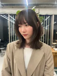 【似合わせ✨】透明感カラー+シャンプーブロー🎀オリーブ/暖色カラー/地毛風🎀【栄/矢場町/名古屋】