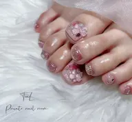 ✨🧚🏻‍♀️ミニモリピーター様限定🧚🏻‍♀️✨【オフ込み】footネイル👣デザインおまかせコース👣