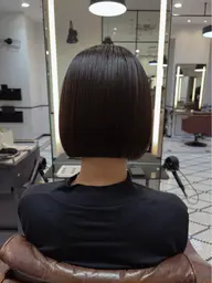 根元のみ白髪染めカラー+メテオトリートメント(シャンプーブロー)🫧