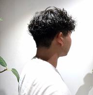 メンズ限定、カット+パーマ+マーブ