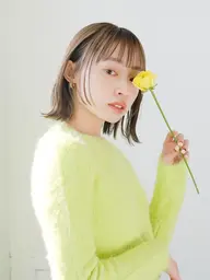 前髪カット+THROWカラー+oggiottoヘアエステ¥7700