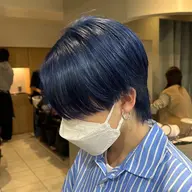 🌈【ブリーチなしで、雰囲気変えたい！】🇰🇷透明感ワンカラー+トリートメント✨️［ヘアカラー/メンズ］