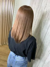 フルカラー+サラツヤトリートメント+枝毛カット、毛先整えカット