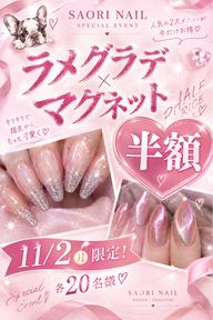 半額⭐️13年記念⭐️ラメグラ マグネット 50%Off❣️❣️¥4000⇨¥2000 ※詳細ご覧ください