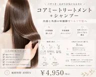 🫧【ダメージやパサつき・広がりが気になる方に】コアミートリートメント+シャンプー✨
