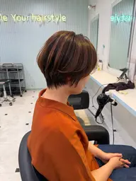 ✨骨格診断付き✨似合わせショート+ワンカラー✨カットで変わります‼️