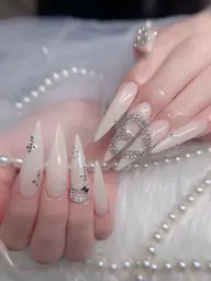 💕[EXTRA LONG 2XLサイズチップ10本　デザインやり、パーツ付け放題