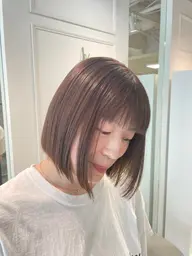 酸性ストレート×整えカット(毛先カット、前髪カットOK🙆♀️)