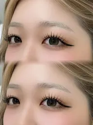 🎀アンドヘルシーxフラットラッシュ160本★(美容成分配合コーティング付・アイシャン付)