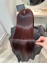美髪矯正+カット+リタッチカラー