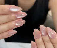 【おすすめ】🧲マグネットワンカラー🩵&パーツ2個付き🌸ジェルオフ無料🎵