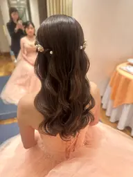 お出かけ🩷ヘアセット/ロング料金⭐︎巻き髪、編み込み、ツイン、まとめ髪他