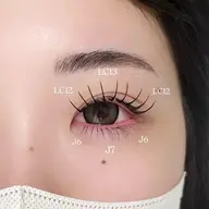 まつ毛エクステ 🎀上下フラットラッシュ(上100本+下30本)🎀